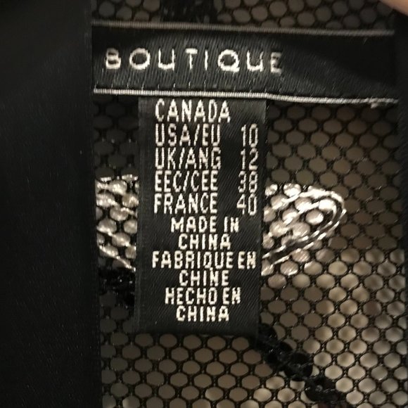 Lacy Sheer & Embellished Ladies Jacket - Picture 9 of 9